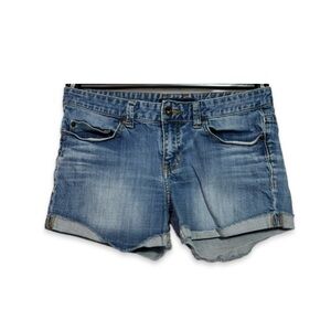 Calvin Klein Jean Shorts Rolled Hem Women’s Size 6 Blue Denim